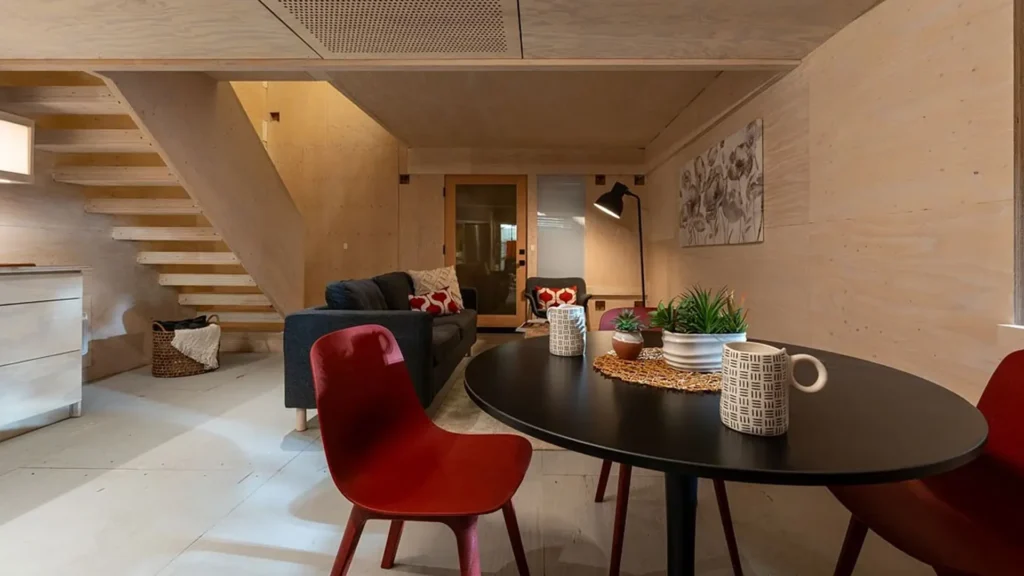 Casa de madera contrachapada
